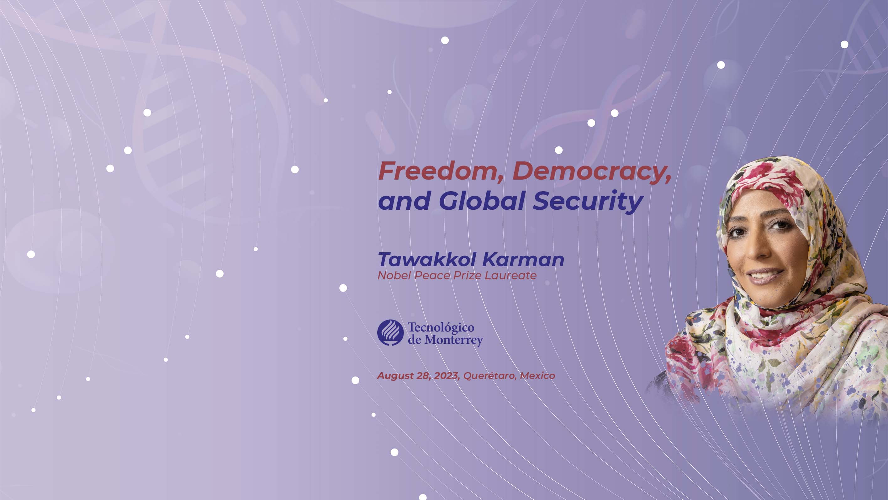 Nobel Laureate Tawakkol Karman to speak at Mexican conference